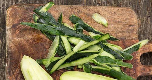 Peaux de Courgettes